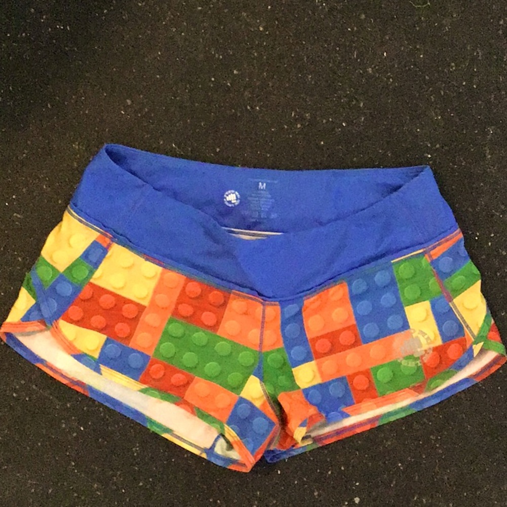 Rare Feed Me Fight Me Lego lined shorts